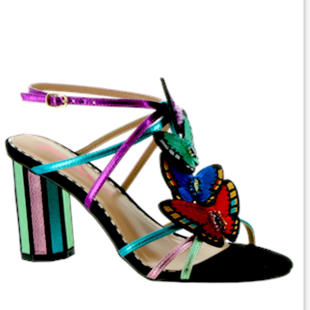 Betsey Johnson Mannyy Butterfly Heels size 6 Sold Out Must Have